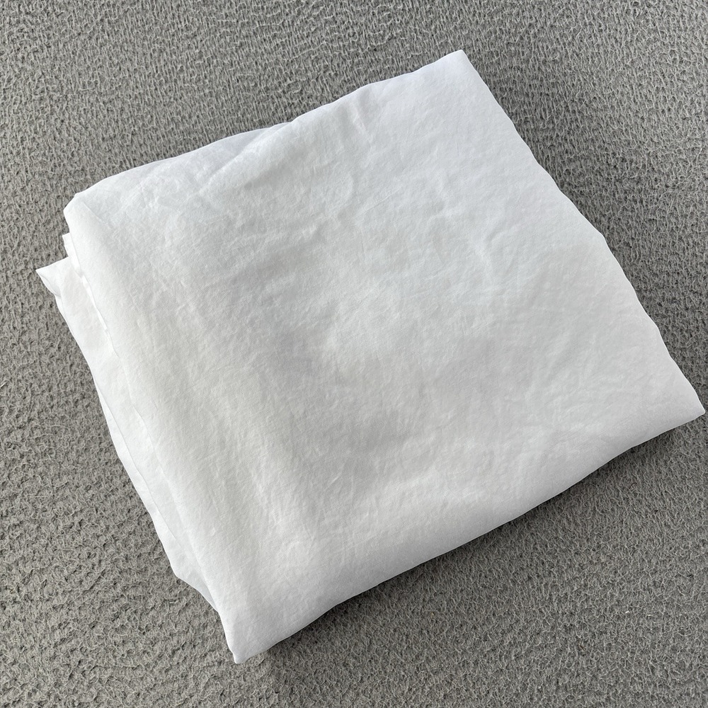 Cariloha Resort Flat Sheet King Bamboo Sateen White Sustainable Viscose